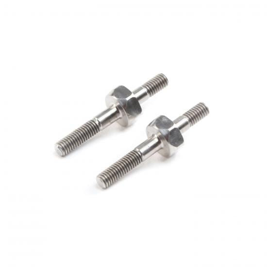Losi Shock Standoff - Carbon Tower - Titanium (2): 22 5.0