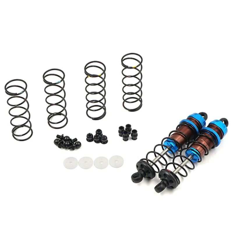 Yeah Racing Aluminum Big Bore Go 80mm Damper Set 2pcs for 1/10 RC Offroad Buggy Blue
