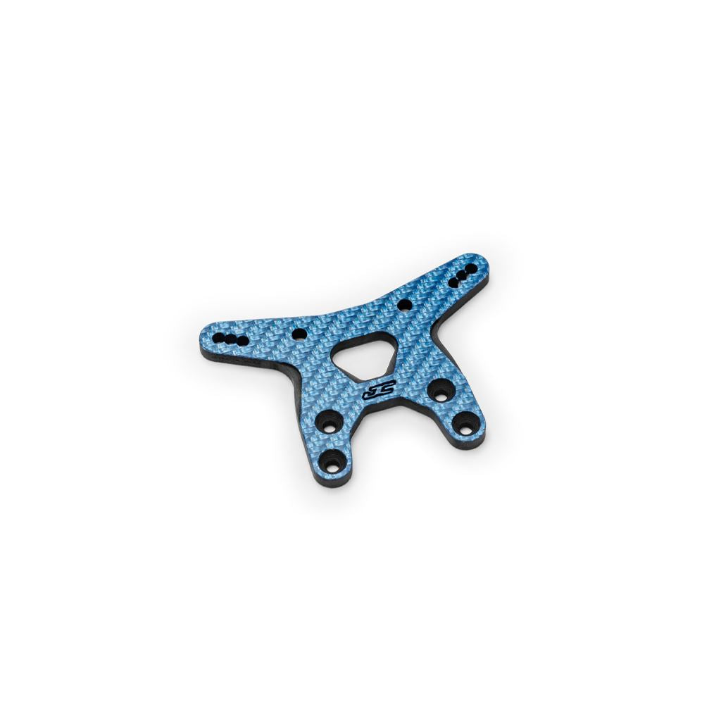 Rc10B7 Carbon Fiber Front Shock Tower - Blue