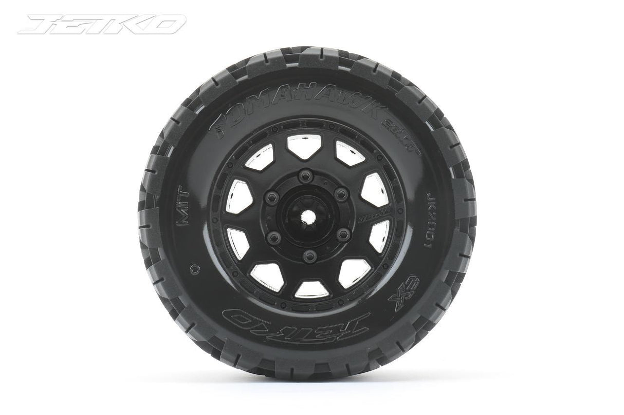 Jetko Ex Tyre Mt Tomahawk Black Wheel 2.8In Hex 12-14-17Mm (2)