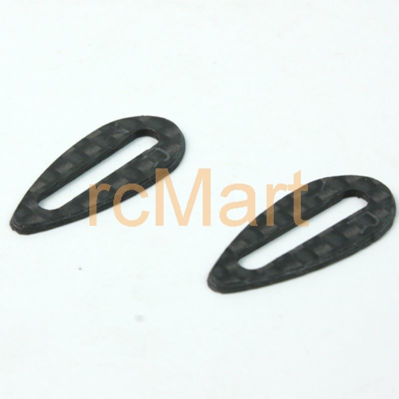 Yeah Racing Graphite Body Wing Protector (2pcs) for On Road Bodies