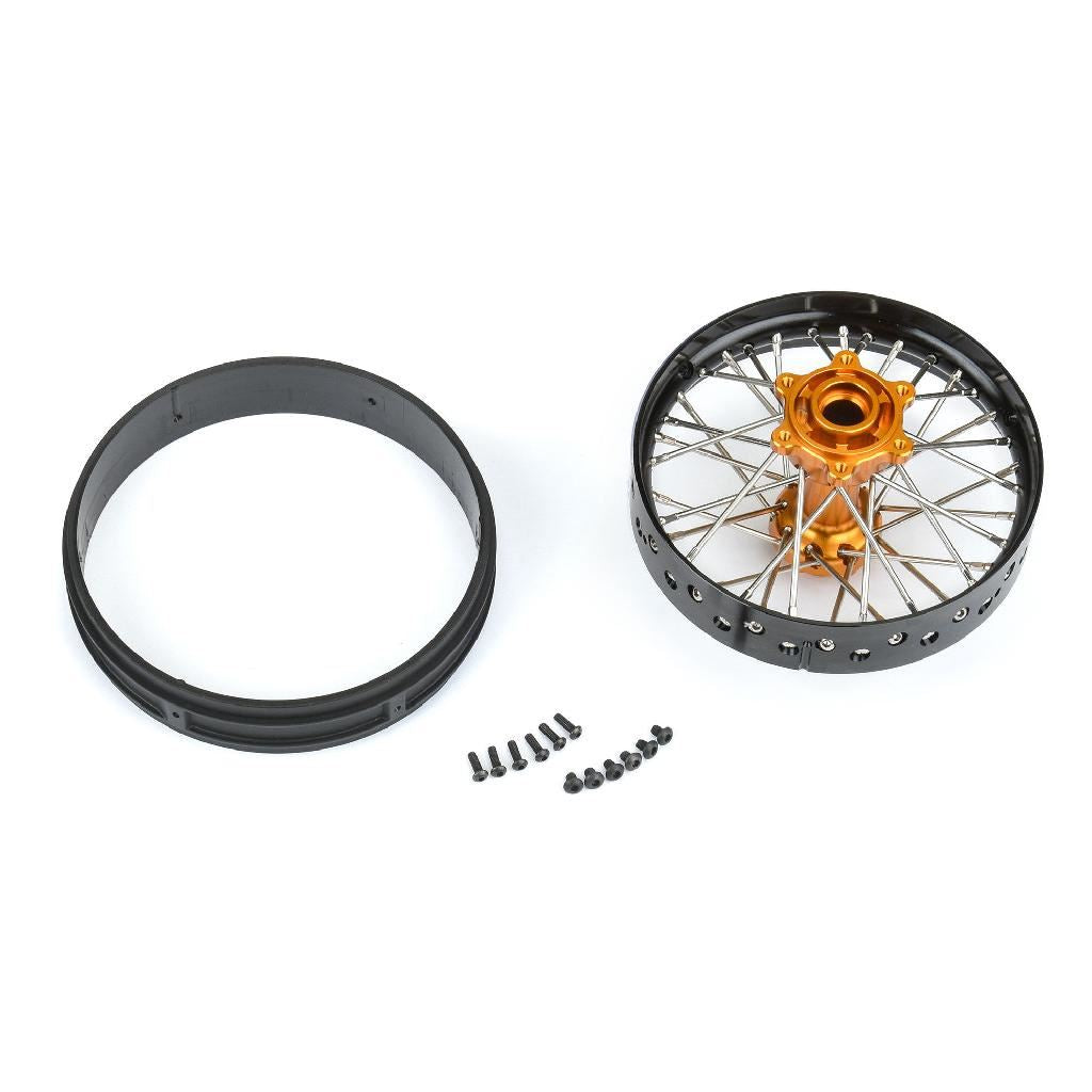 Pro 1/4 Pro-Spec Aluminum V2 Bead Rear Wheel Black/Gold (1): Pro