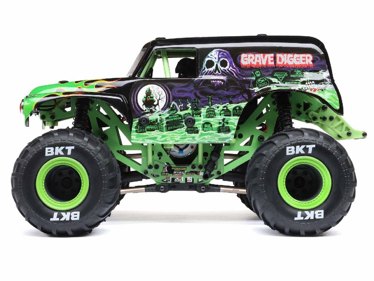 Losi 1/18 Mini LMT 4X4 Brushed Monster Truck RTR, Grave Digger