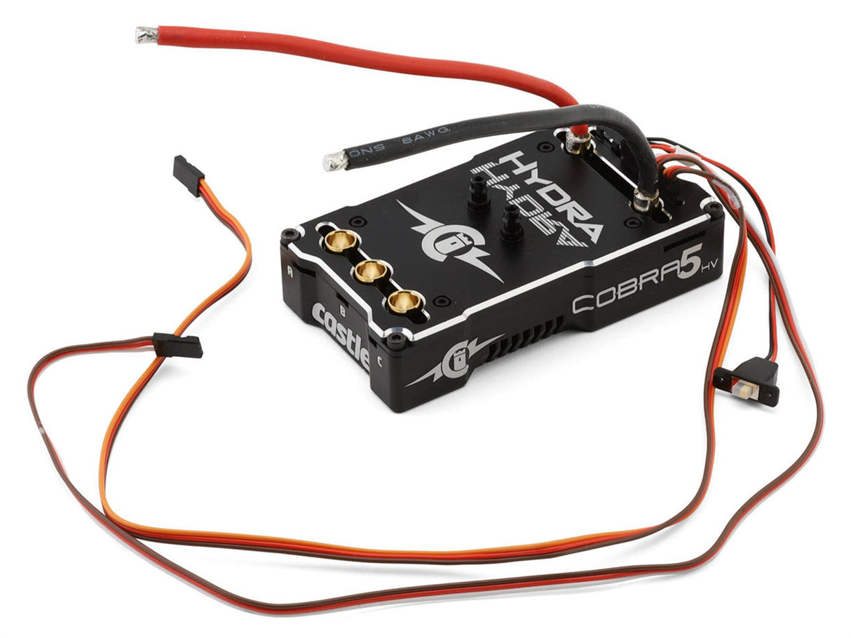 Castle Creations Hydra Cobra 5 Hv, 12S, 50.4V Esc, 20A Peak Bec