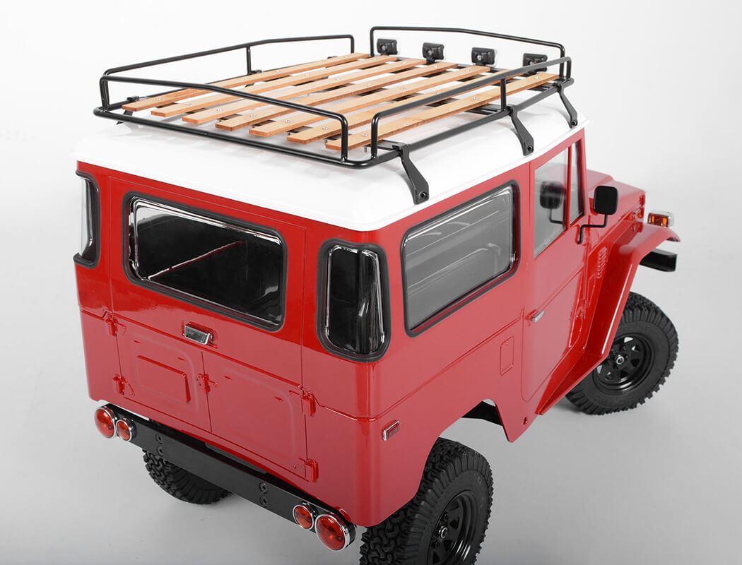 RC4WD WOOD ROOF RACK W/LIGHTS FOR RC4WD CRUISER BODY