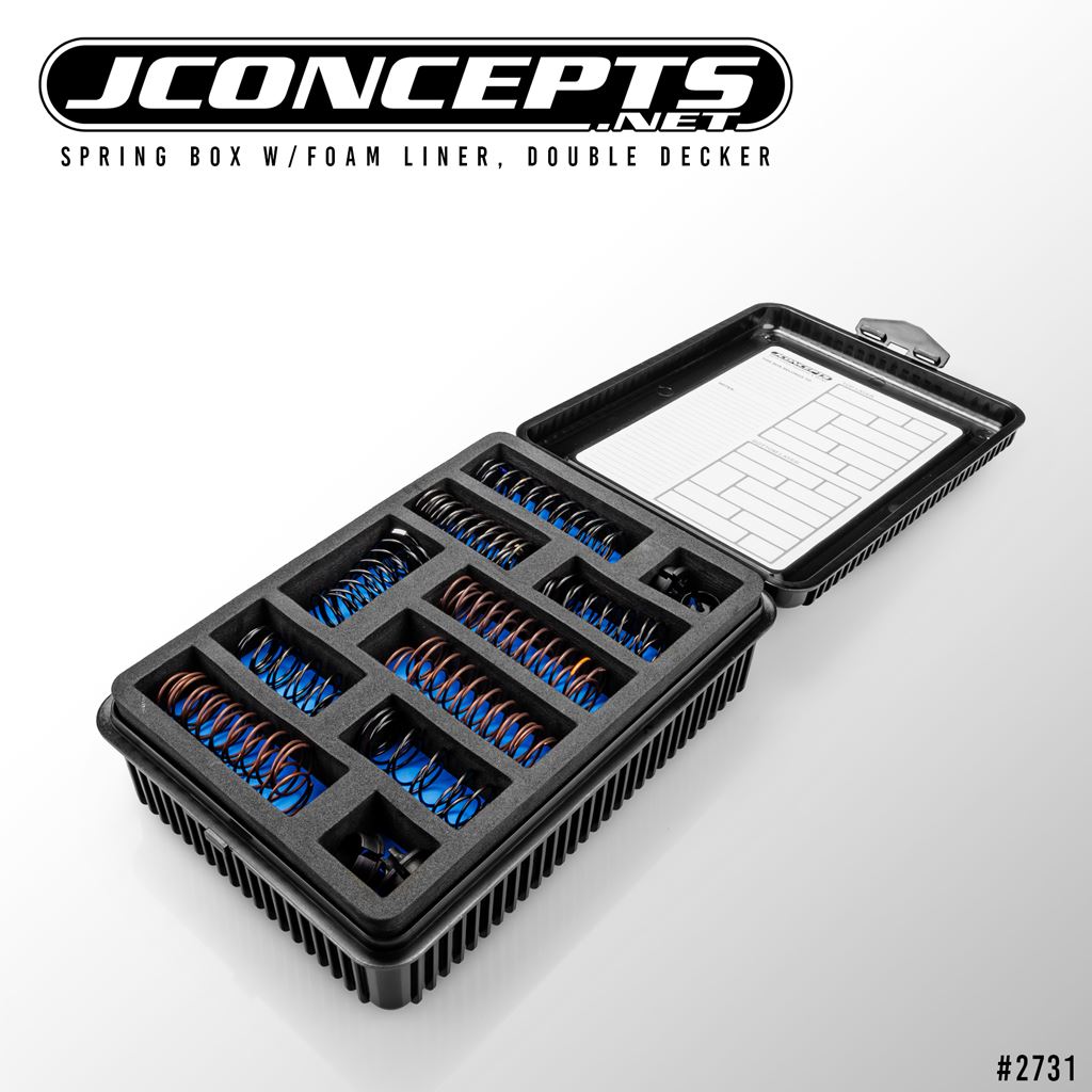 Spring Box w/foam liner, double decker, w/decal