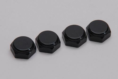 XTM Racing Wheel Nut - Closed End (17mm/Black/Pk4)