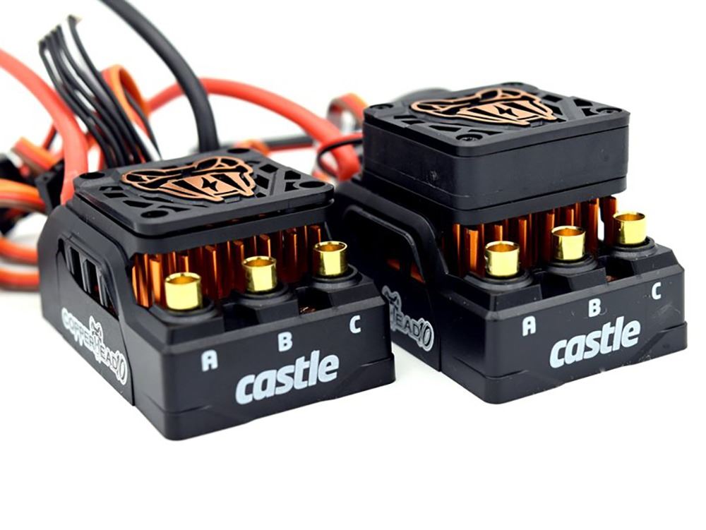 Castle Creations COPPERHEAD 10 1410-3800KV 5mm SHAFT COMBO - SCT