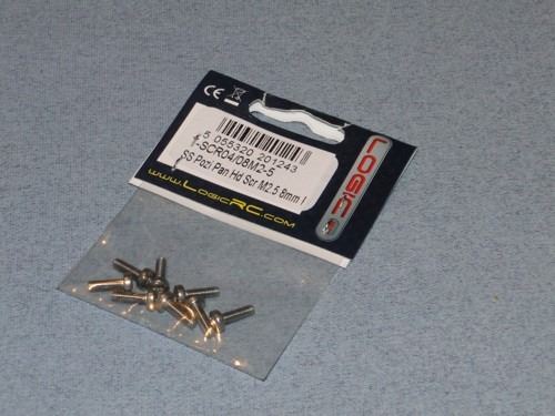RACTIVE SS Pozi Pan Hd Scr M2.5 8mm Pk8