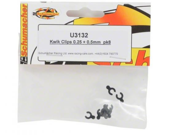 Schumacher Kwik Clips 0.25 & 0.5mm (pk8)