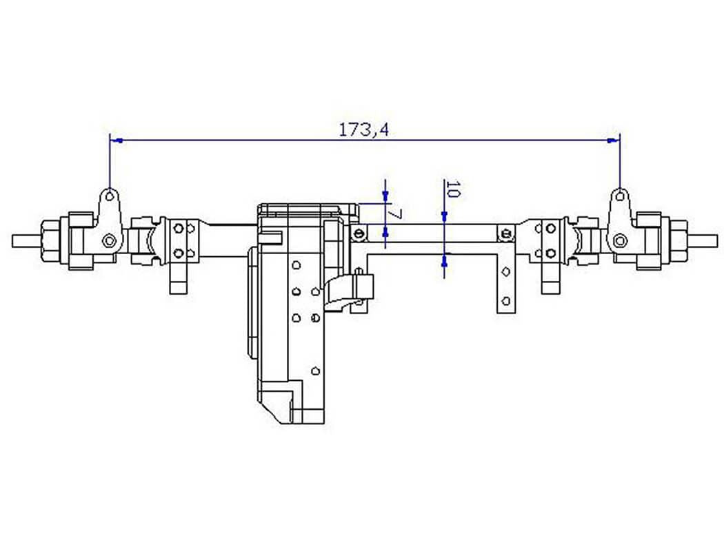RC4WD BULLY 2 COMPETITION CRAWLER FRONT AXLE
