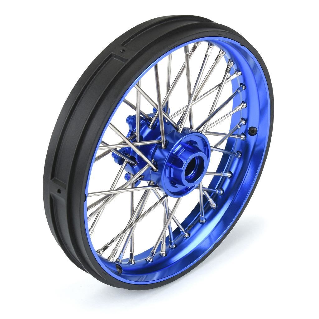Pro 1/4 Pro-Spec Aluminum V2 Bead Front Wheel Blue/Blue (1): Pro