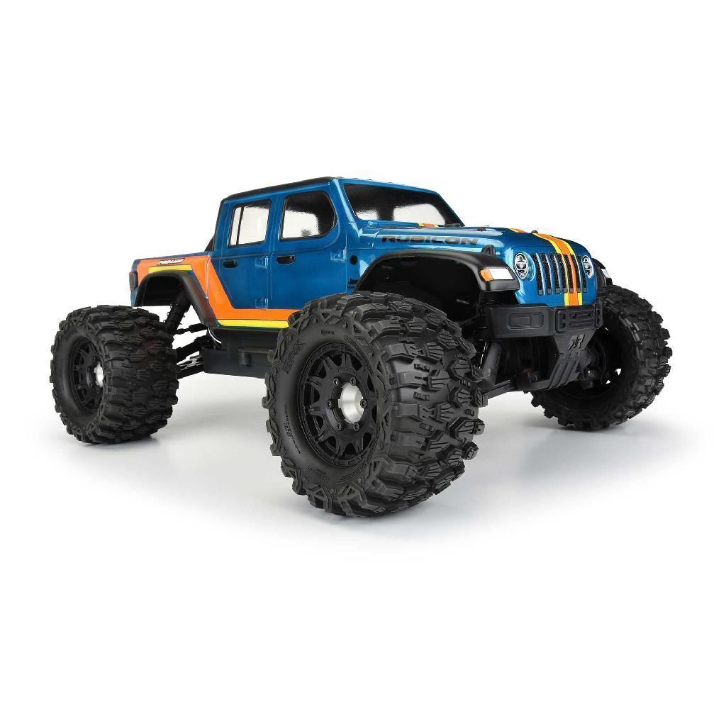 Proline 1/10 Hyrax Front/Rear 2.8In Mt Tires Mounted 12mm Blk Raid (2