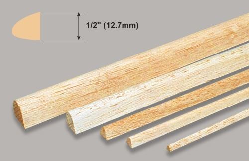 Slec Balsa L.Edge - 1/2x36"/12.7x914mm