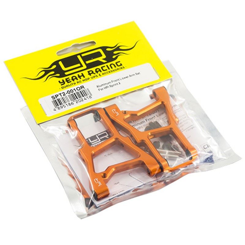 Yeah Racing Aluminum Front Lower Arm Set For HPI Sprint 2