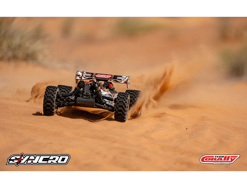 Corally Syncro-2 1/8 Brushless 3-4S Basher Buggy Rtr - Red