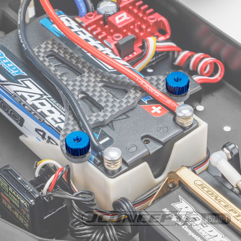 4/40 Thumb Nuts W/ Set Screw, 2Pc � Blue