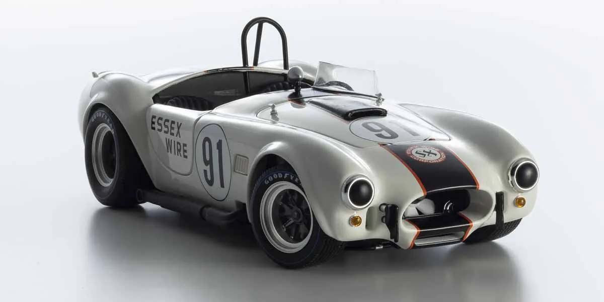 Kyosho 1:18 Shelby Cobra 427 S/C Essex Wire Bridgehampton 1965 Nr.91