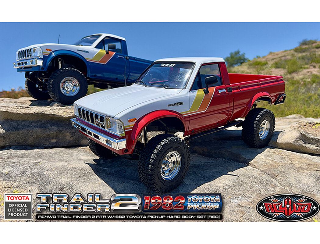 Rc4Wd Trail Finder2 Rtr With 1982 Toyota Pickup Hard Body Red