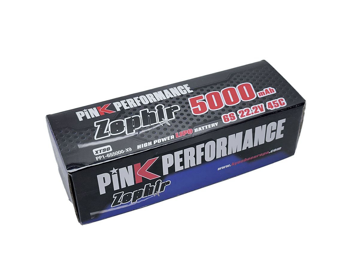 Pink Performance Zephir Lipo 6S 22.2V-5000-45C (Xt90)160X46X44Mm 735G