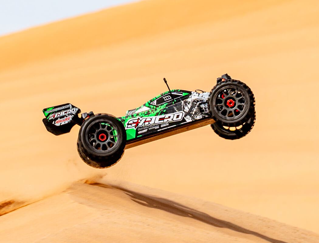 Corally Syncro-2 1/8 Brushless 3-4S Basher Buggy Rtr - Green