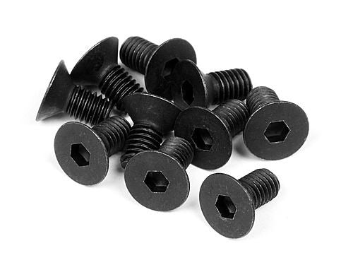 HPI Flat Head Screw M3X6mm (Hex Socket/10Pcs)