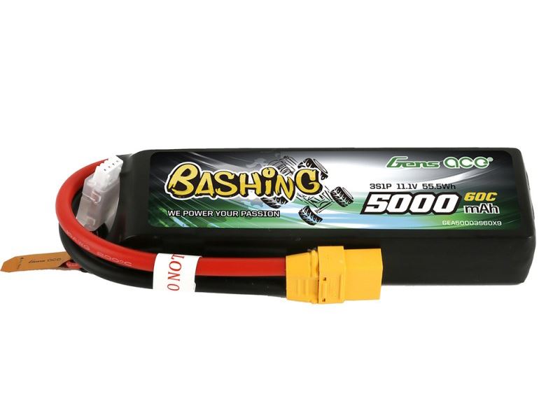 Gens Ace Li-Po Car 3S 11.1V 5000mAh 60C with XT90