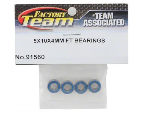 ASSOCIATED 5 X 10 X 4MM FACTORY TEAM BEARINGS (4)