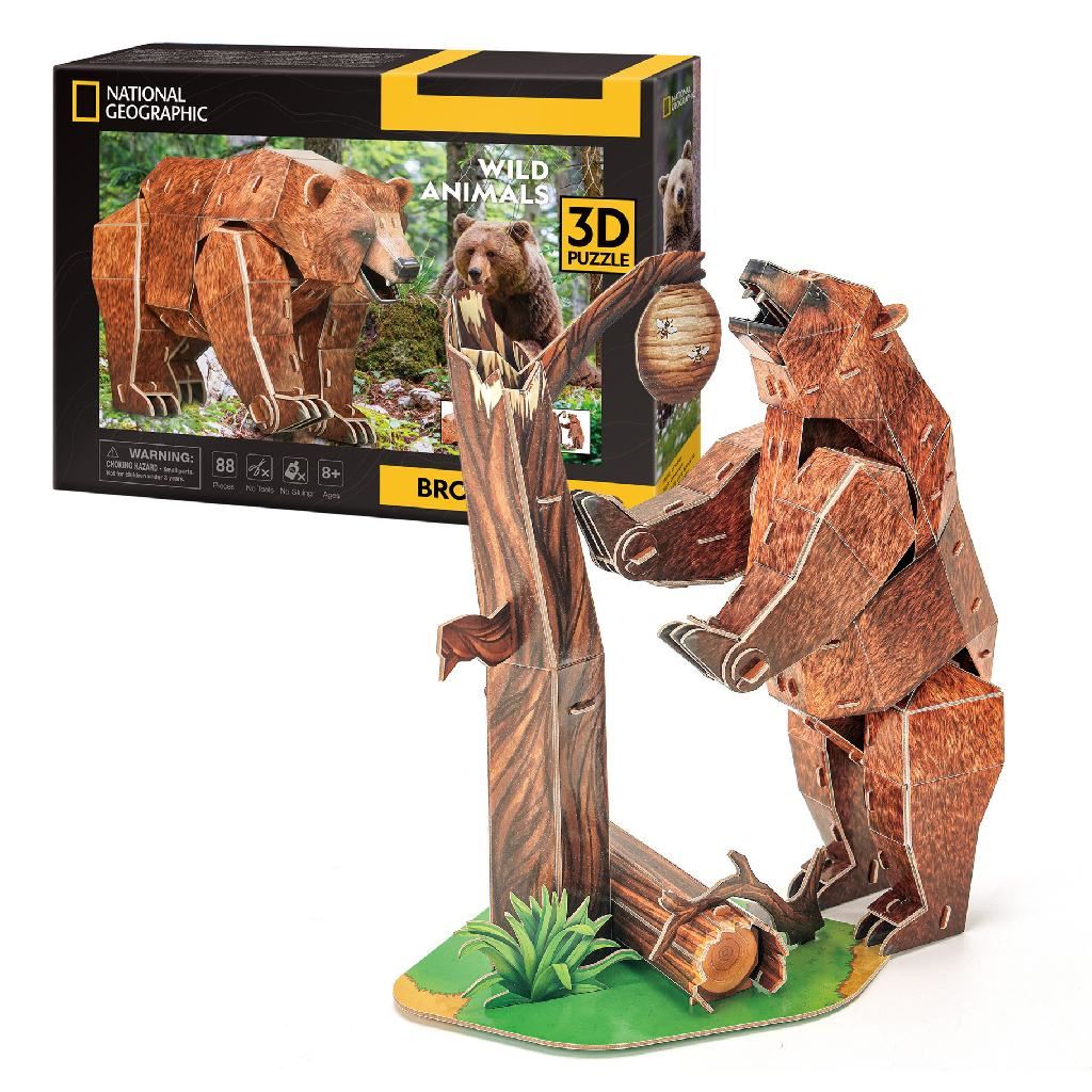 Cubicfun Brown Bear (88 Pieces)