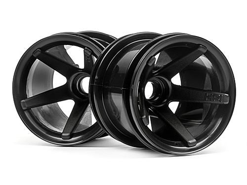 HPI Super Star Mt Wheels Front (Black/2.2In/2Pcs)