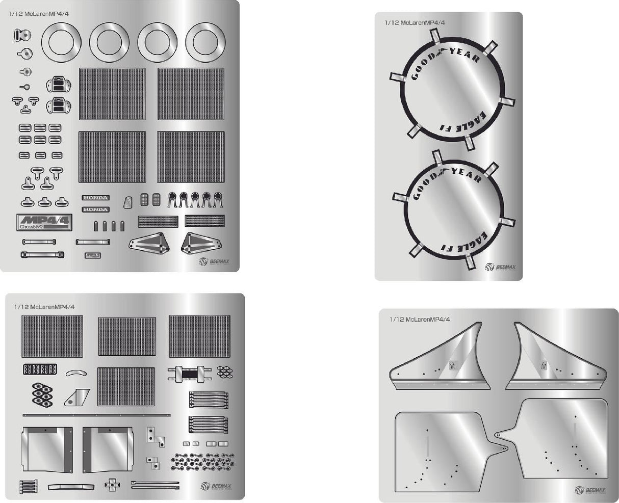 Beemax Detail Parts For 1/12 McLaren Mp4/4