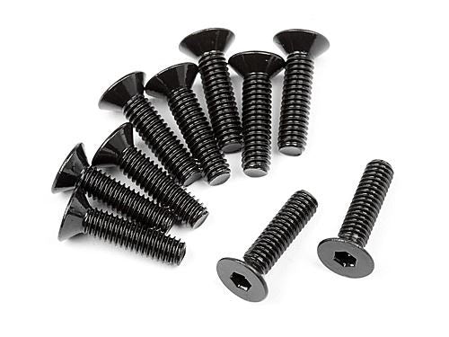 HPI Flat Head Screw M2.5X10mm (Hex Socket/10Pcs)