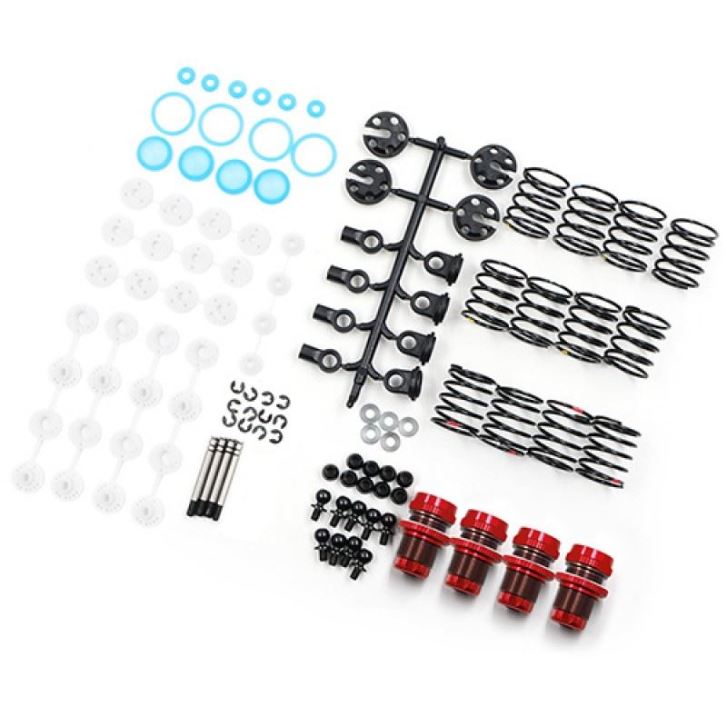 Yeah Racing QUTUS Challenger 55mm Damper Set for 1/10 RC Touring M-Chassis Car Red