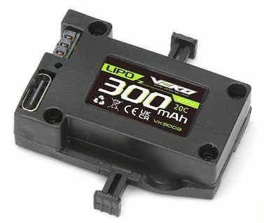 Veko Lipo Battery 300 (3.7V 20C) Mini Sc