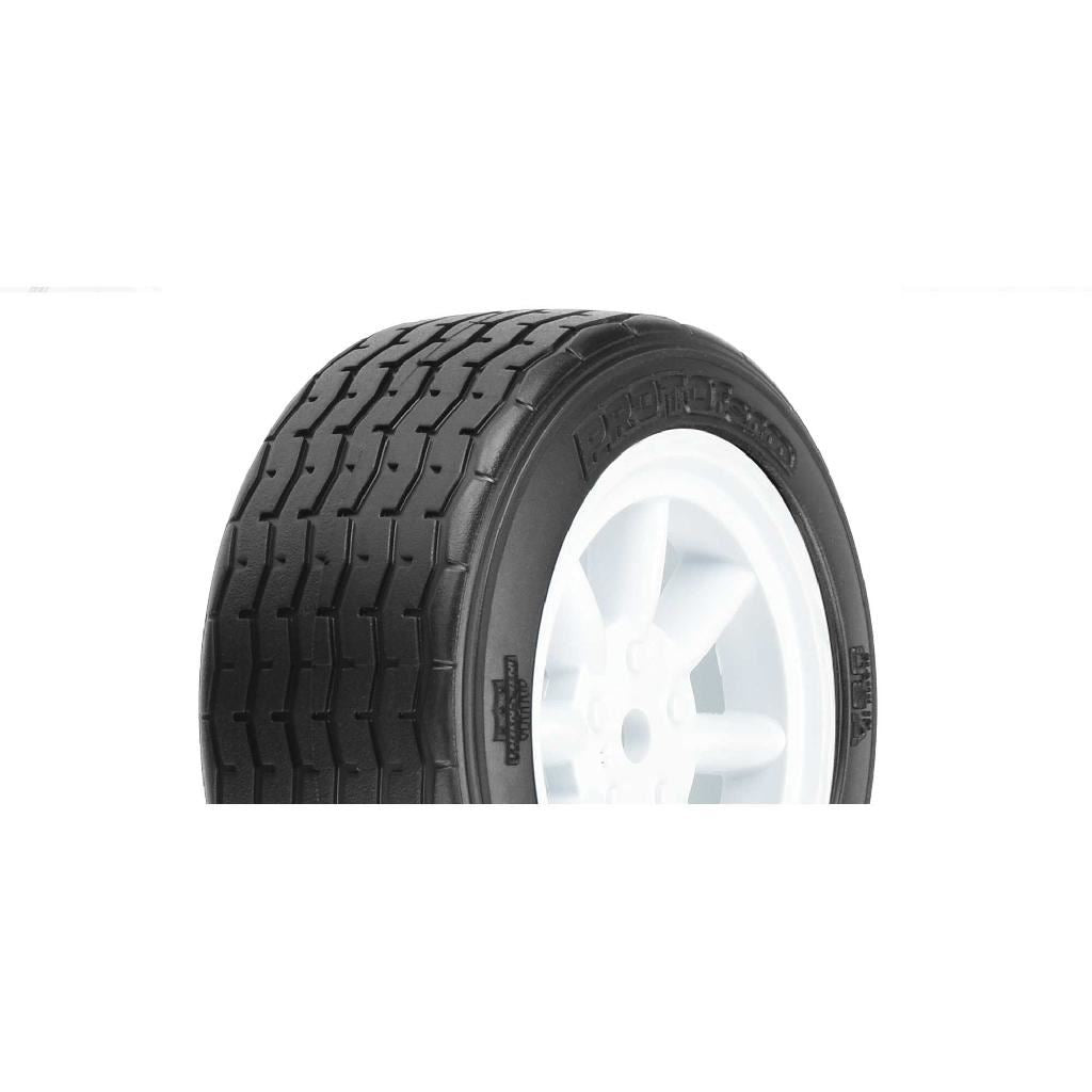 PRM 1/10 PROTOform VTA Front 26mm VTA Tires Mounted 12mm Wht Whe