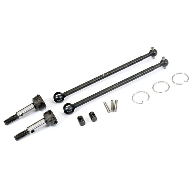 FASTRAX TAMIYA TD04 ALUMINIUM STEERING CVD DRIVESHAFT SET 73