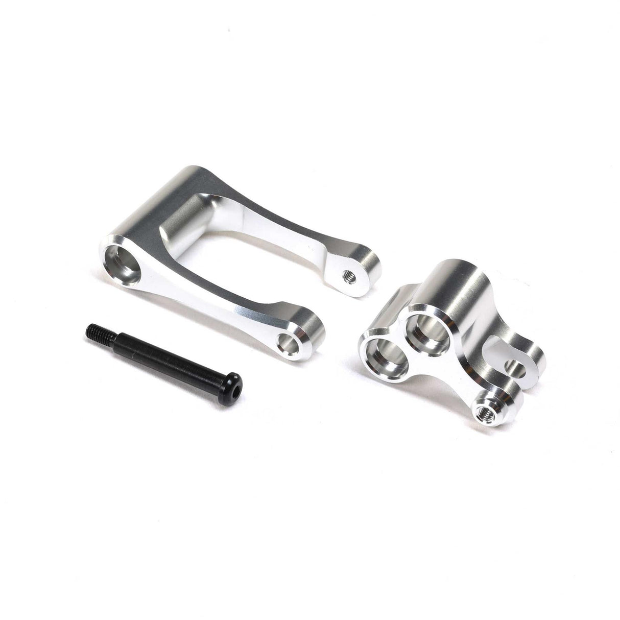 Losi Aluminum Knuckle & Pull Rod, Silver: Promoto-MX