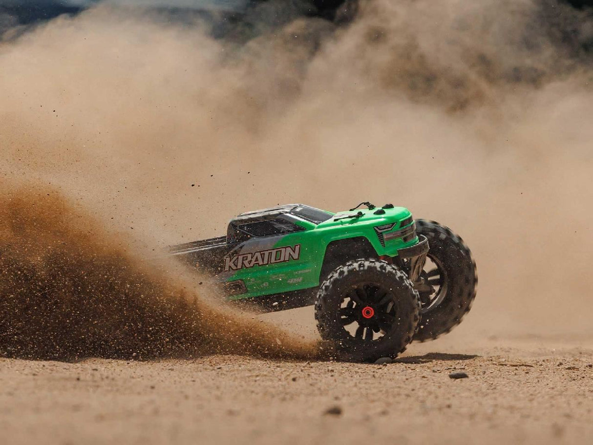 Arrma 1/10 Kraton 4x4 4S BLX Centre Diff Speed MT (Green)