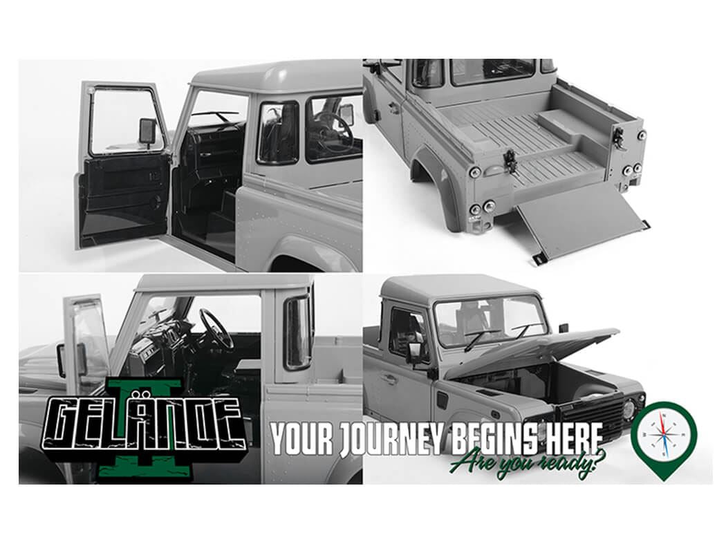 Rc4Wd Gelande Ii Truck Kit With 2015 Land Rover Defender D90