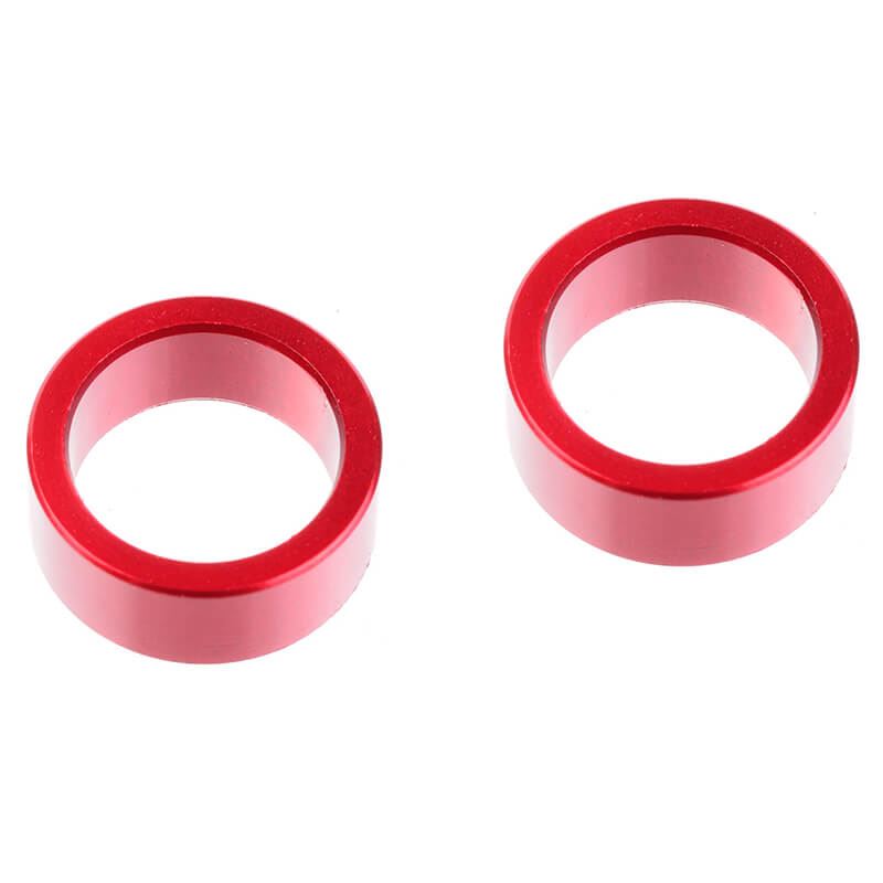 CORALLY HDA SUSPENSION ARM INS ERT INNER ALUMINUM RED 2 PCS