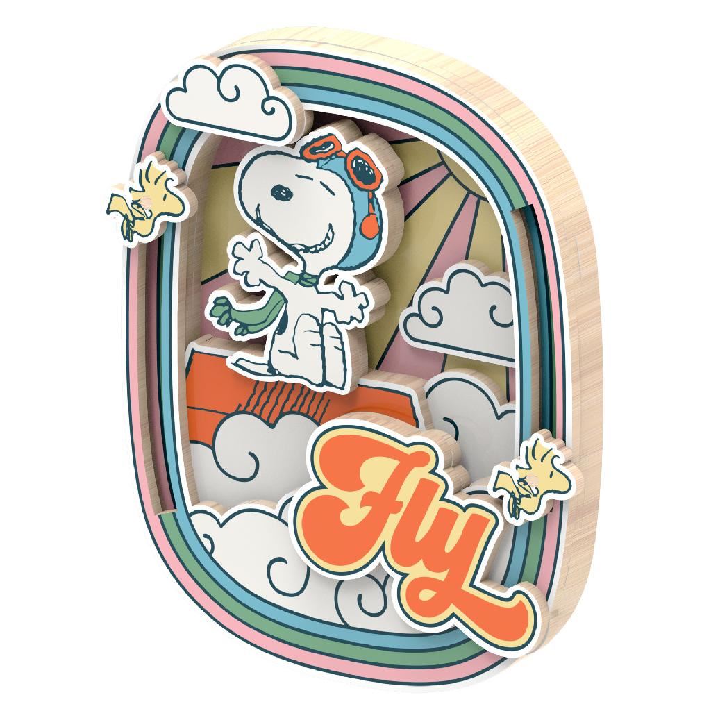 Puremind Peanuts™ Snoopy'S Pilot Dreams Wooden Magnet