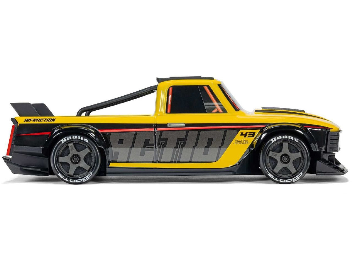 Arrma 1/12 Infraction Grom 3S Blx 4X4 Rtr W. Batt/Charg, Yel/Blk