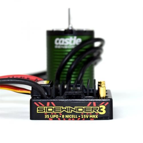 CASTLE SV3 WATERPROOF 1:10TH 12V ESC 1406-4600 SENSORED COMBO (CC010-0115-05)