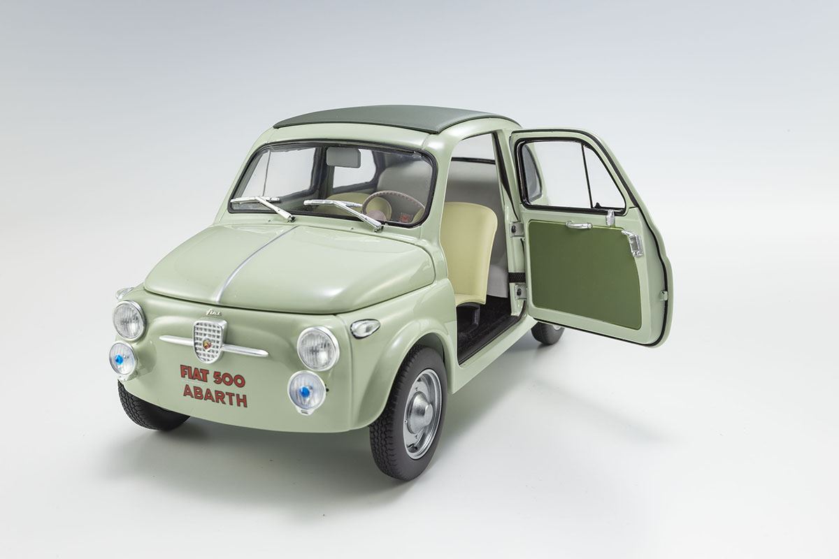 Kyosho 1:18 Fiat Nuova 500 Elaborazione Abarth Record Green Clear