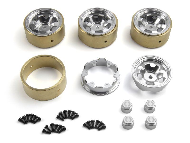 Cl-6 Aluminum Wheel 1.2In (Silver/4Pcs)