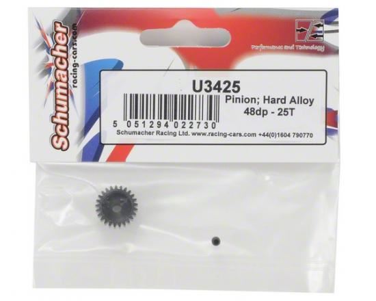 Schumacher Pinion; Hard Alloy 48dp - 25T