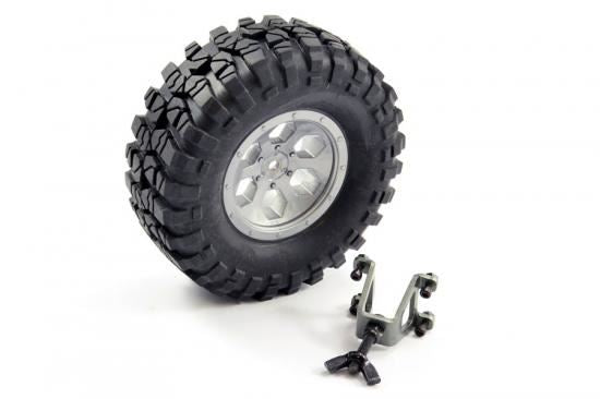 FTX OUTBACK SPARE TYRE MOUNT & TYRE/WHEEL