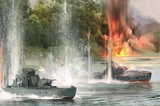 Zvesda 1/350 Soviet Armoured Boat