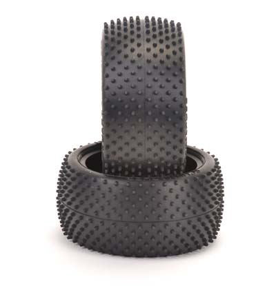 Schumacher Mini Dart Buggy Tyres - 1:10 Rear - Yellow - 1 Pair