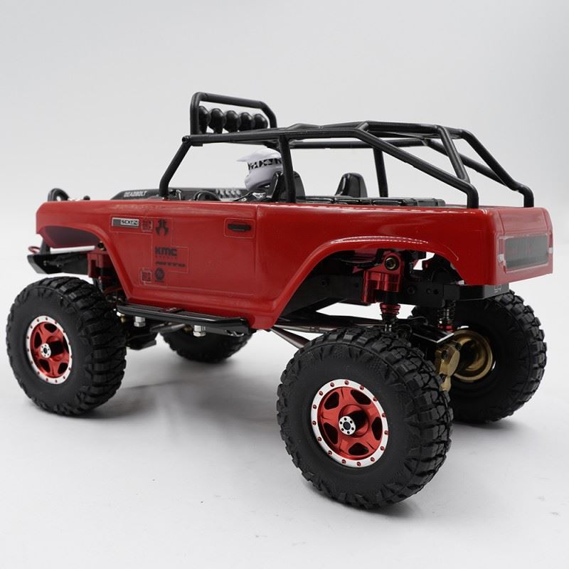 Yeah Racing Aluminum CNC 5 Spoke Beadlock Wheel Set For Axial SCX24 Element Enduro24